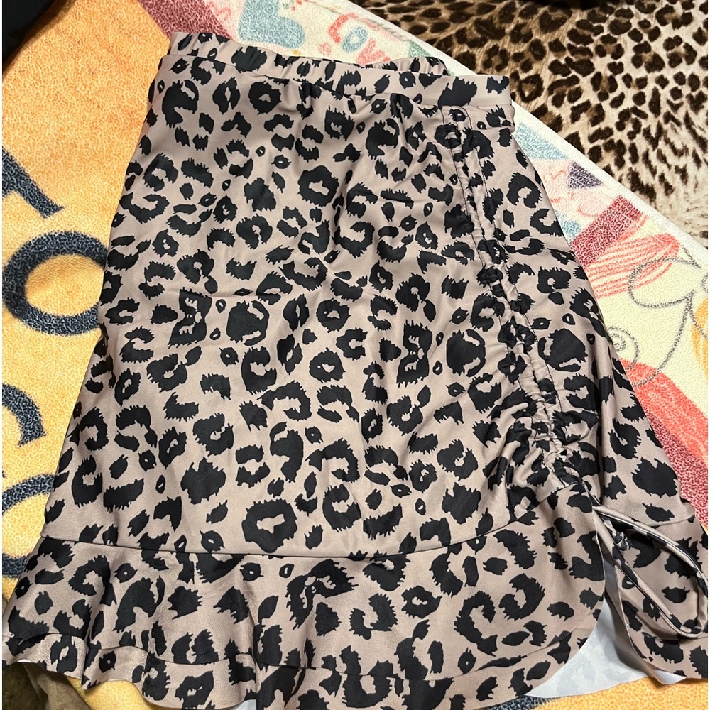 Leopard Swim skirt